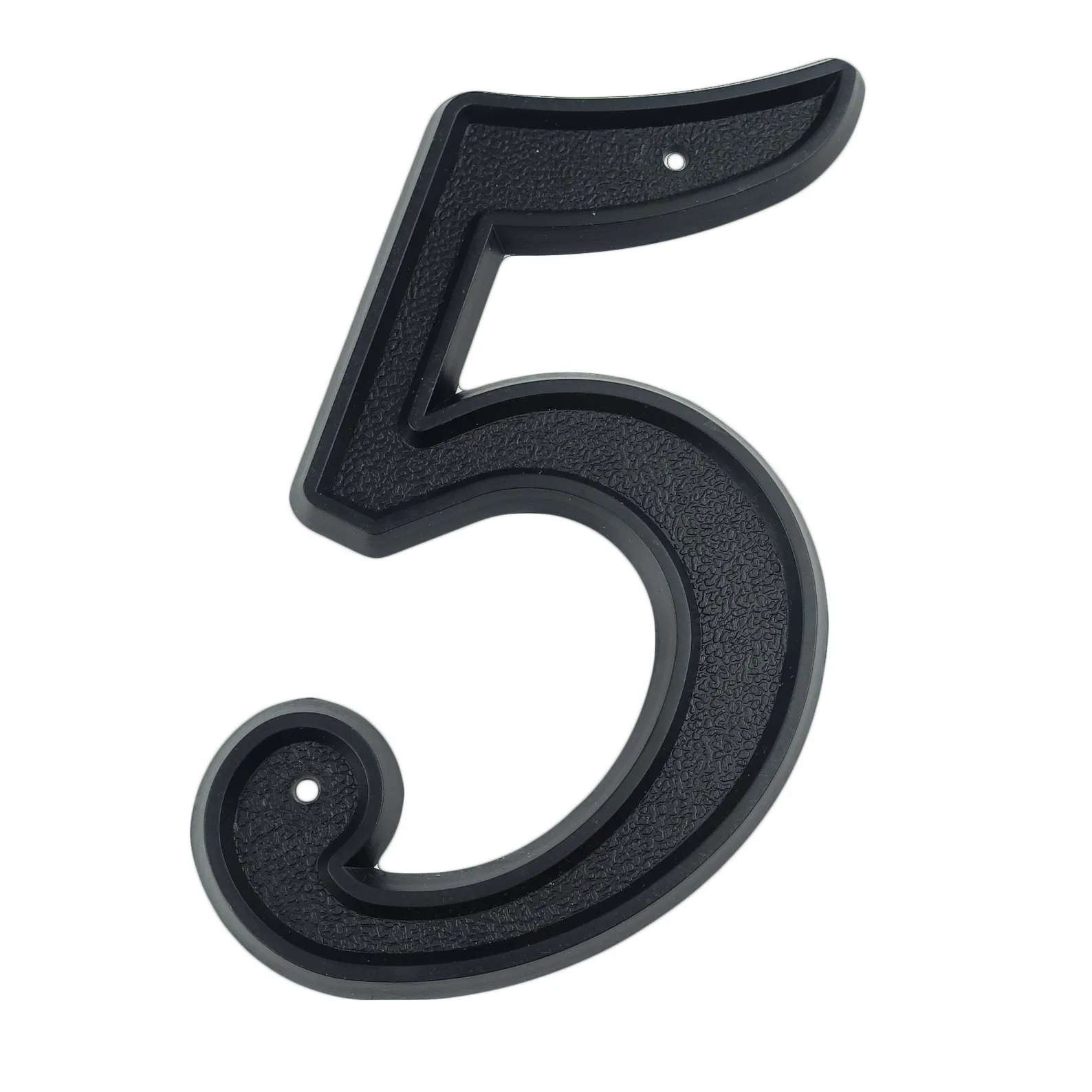 139mm Big 3D House Number Door Home Address Numbers for House Number Digital Door Outdoor Sign 5.5 Inch.#5 Black ABS Plastic - Цвет: 5