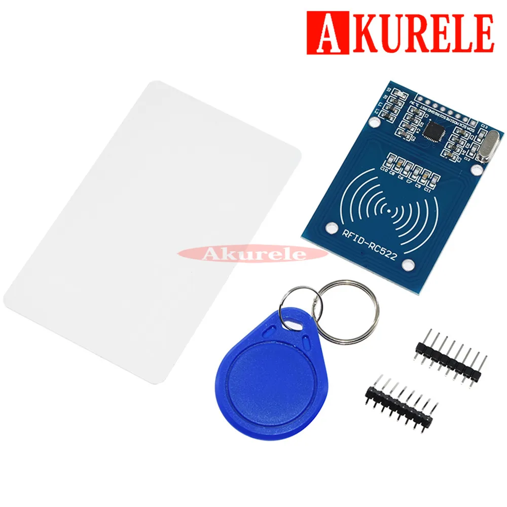 

50pcs MFRC-522 RC-522 RC522 13.56MHz RFID Module For arduino SPI Writer Reader IC Card with the IC card