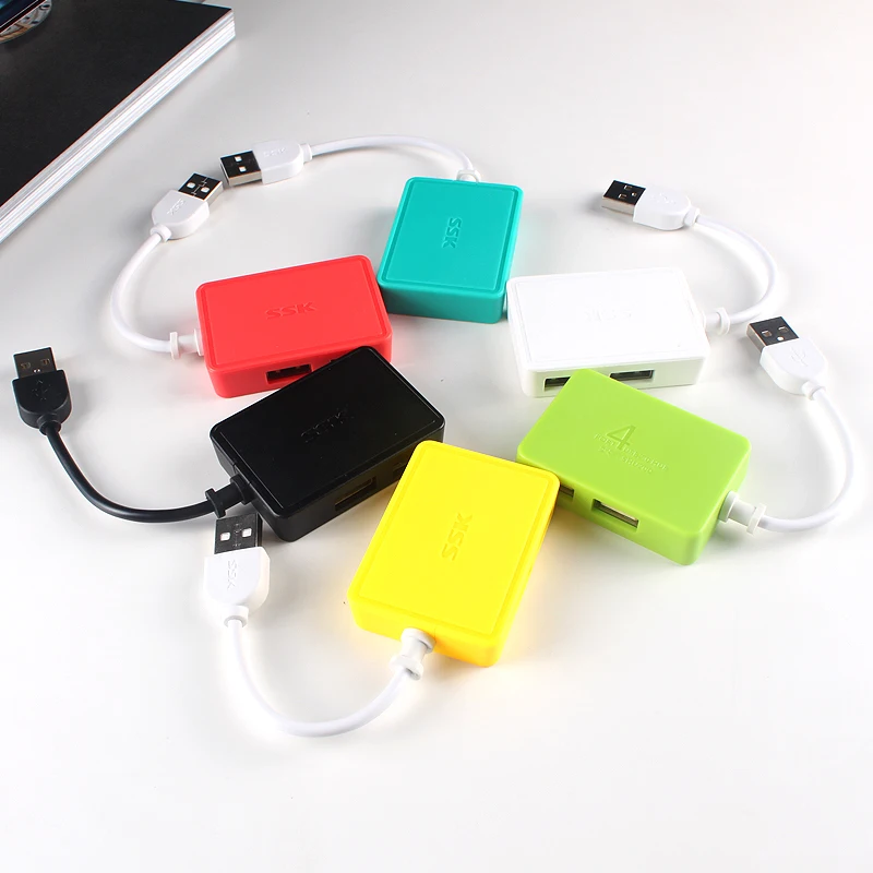 SSK usb 2,0 концентратор ноутбук компьютер 4 порта конвертер usb2.0 расширитель usb концентратор macbook pro Передняя панель usb разветвитель usb-концентратор с несколькими портами