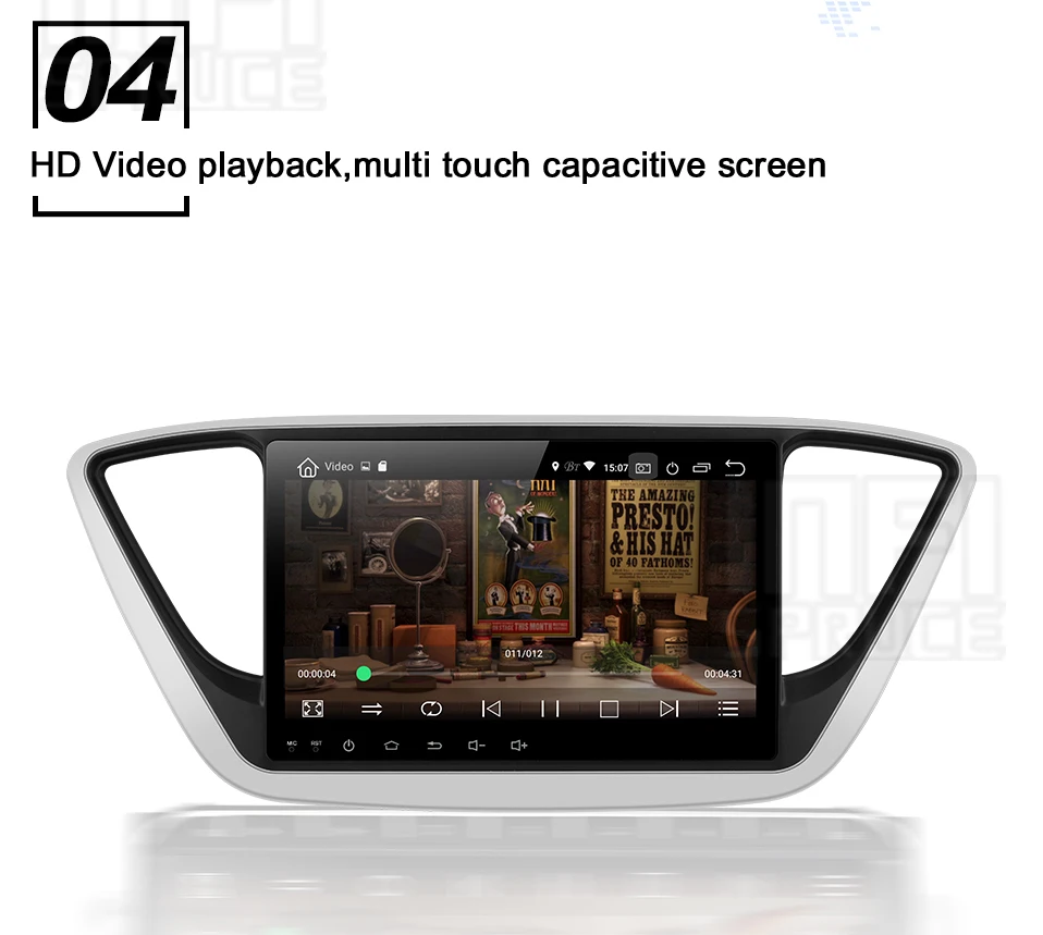 Cheap infispruce Car DVD GPS For Hyundai Verna Solaris 2017 Quad Core 9" Android 9.0  Car pc Head unit 1024*600 Car Radio Navigation 5