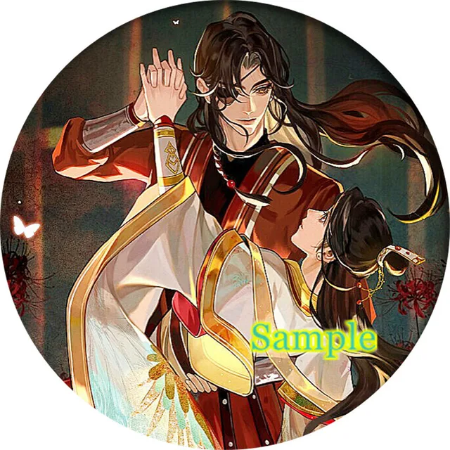 Cartoon tian guan ci fu Hua Cheng Xie Lian Cosplay Badge Brooch Pin Anime Accessories For Clothes Backpack Decoration gift 13