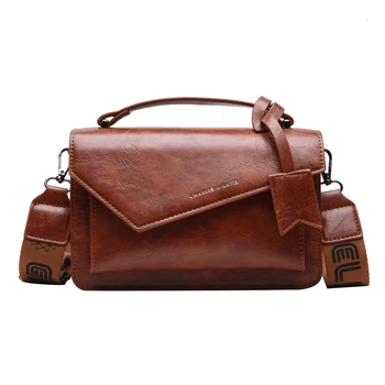 

Women Solid Color Leather Handbag 2019 New Fashion Pendant Shoulder Bag Korean Style Female Luxury Crossbody Small Square Bags