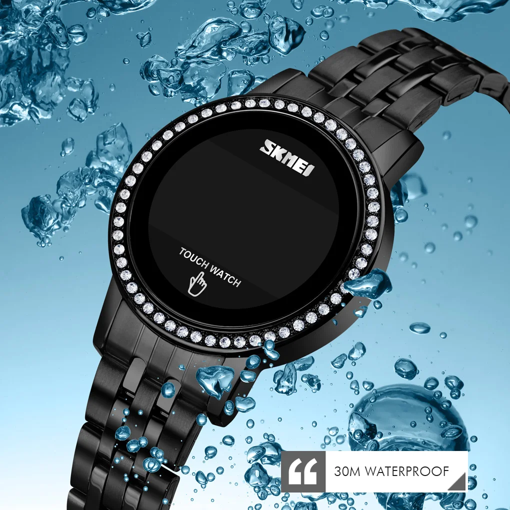 Skmei Screen Touch Watch Ladies SKMEI Fashion LED Touch Screen