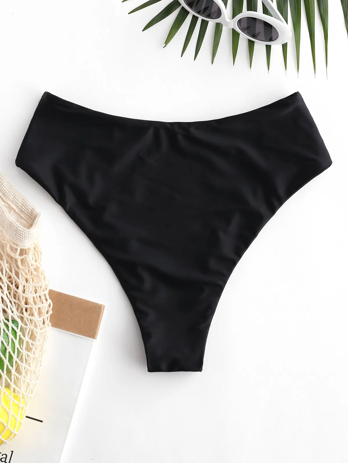 ZAFUL Women Seam High Leg Bikini Bottom ZAFUL Solid High Waisted Basic Swim Briefs 2020 New Type Shorts Swim Bottom Swim Briefs