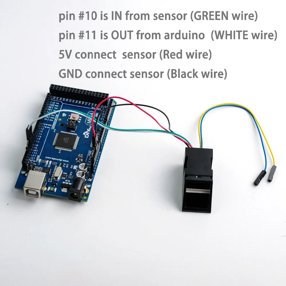 RCmall оптический считыватель отпечатков пальцев сенсор модуль для Arduino Mega2560 UNO R3 51 AVR STM32 красный светильник O40 DC 3,8-7 в FZ2904