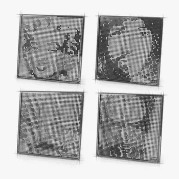 

Pixel Art Mosaic Painting Set Building Block Gift ART Decorative Painting Compatible With 31199/31197/31198/31200