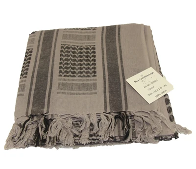 Grey Охотничий военный утолщенный Тактический Keffiyeh Shemagh пустынный шарф в арабском стиле шаль шеи крышка головы обёрточная походная стрельба аксессуары - Цвет: Grey