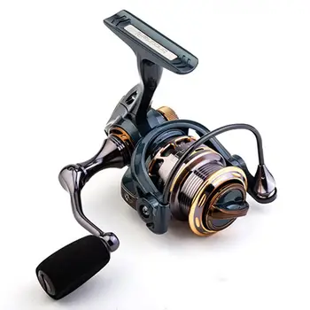 

1000 Spinning Fishing Reel 9+1BB Gear Ratio 5.2:1 Double Metal Spool Lure Reel