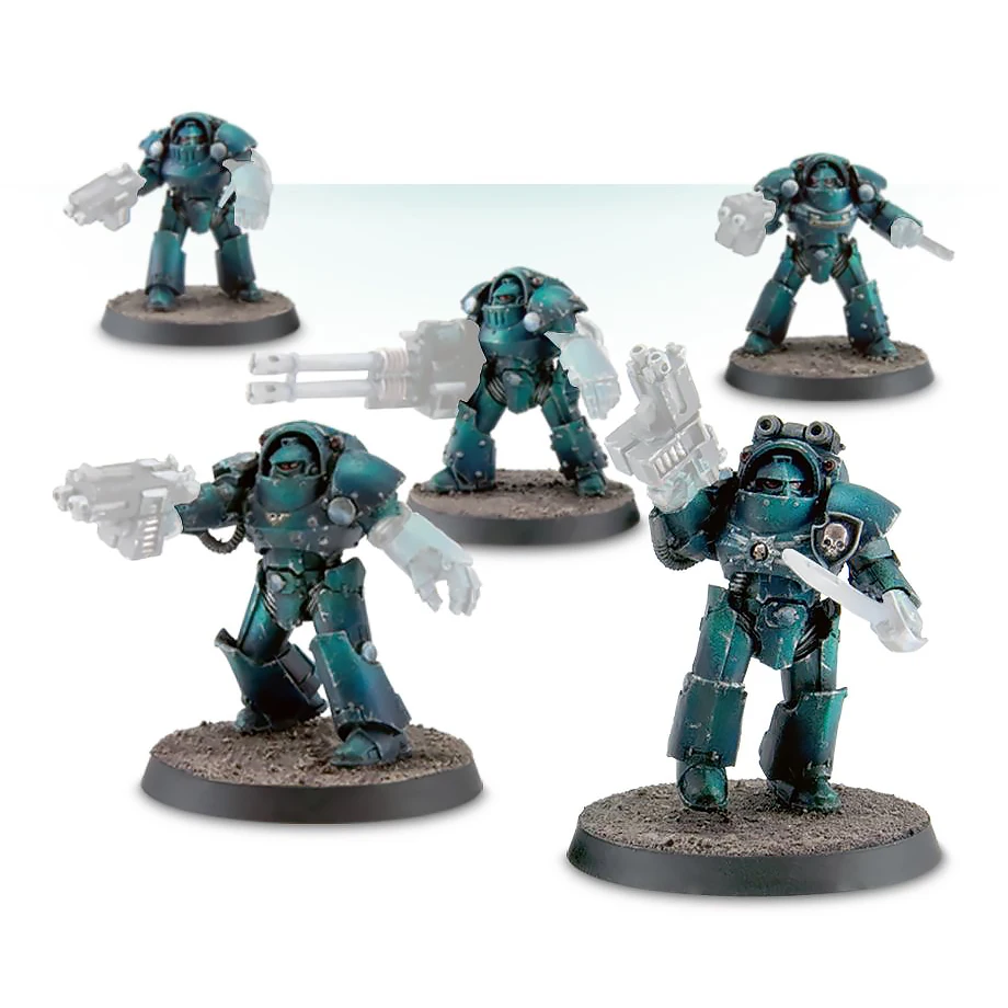 

Legion Tartaros Terminators comes without weapons