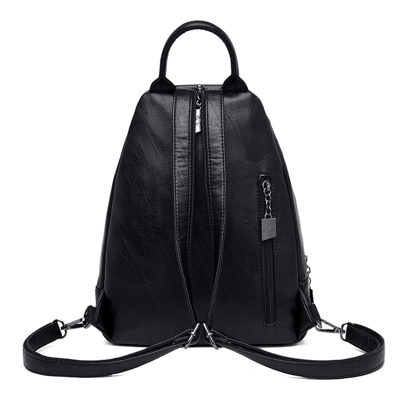 2019 классические женские кожаные рюкзаки для девочек женский рюкзак дорожный