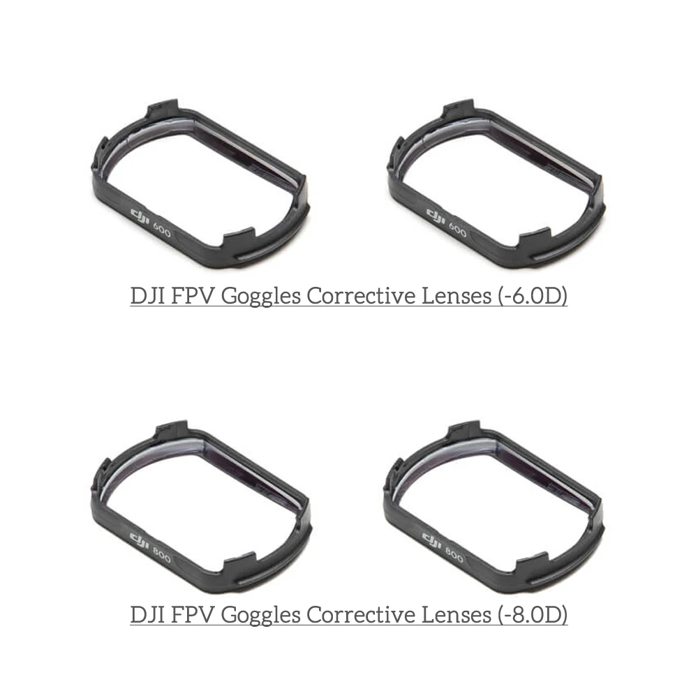 Очки DJI FPV корректирующие линзы 8 0d 6 4 2 0 D для пользователя при близорукости с