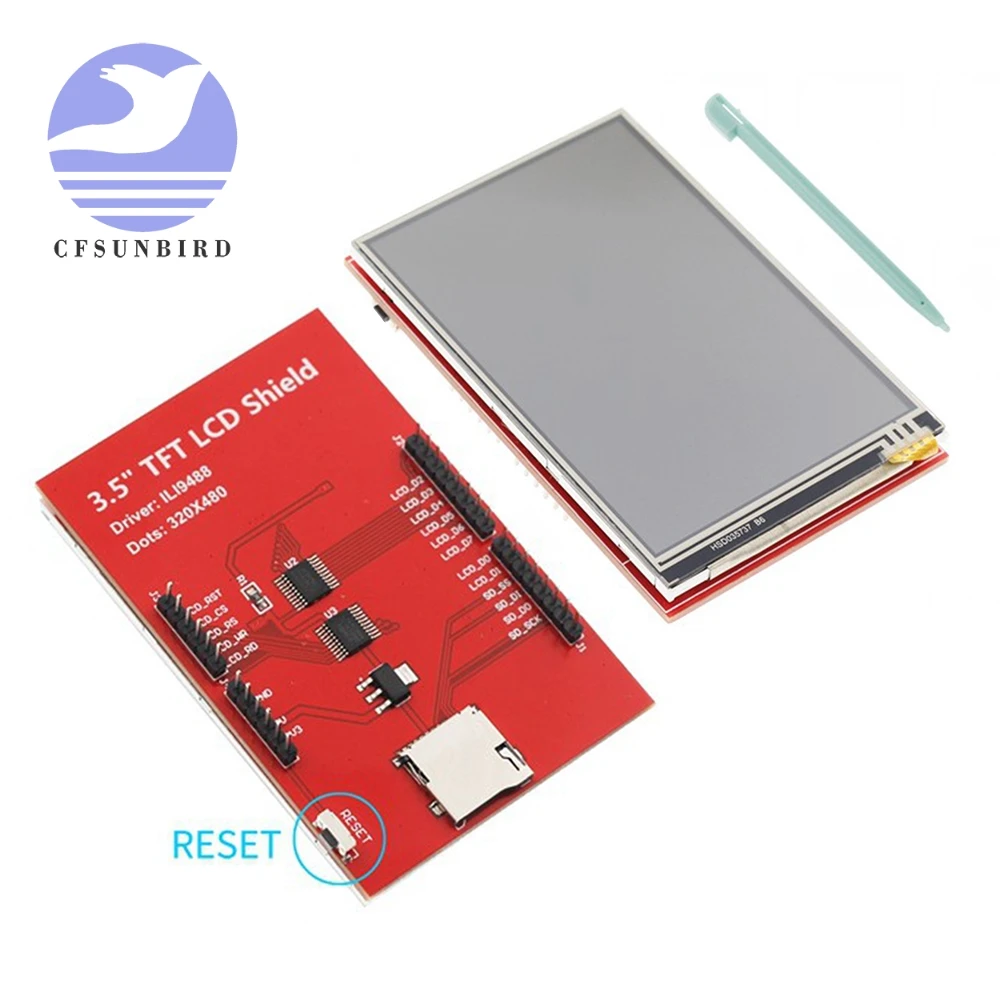 3 5 tft lcd shield arduino library in stock