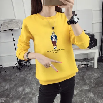 

Sweatshirt Long Sleeve Graffiti Print Women Gray Drawstring Hooded Pullover Hoodie Sweatshirt Tops Black