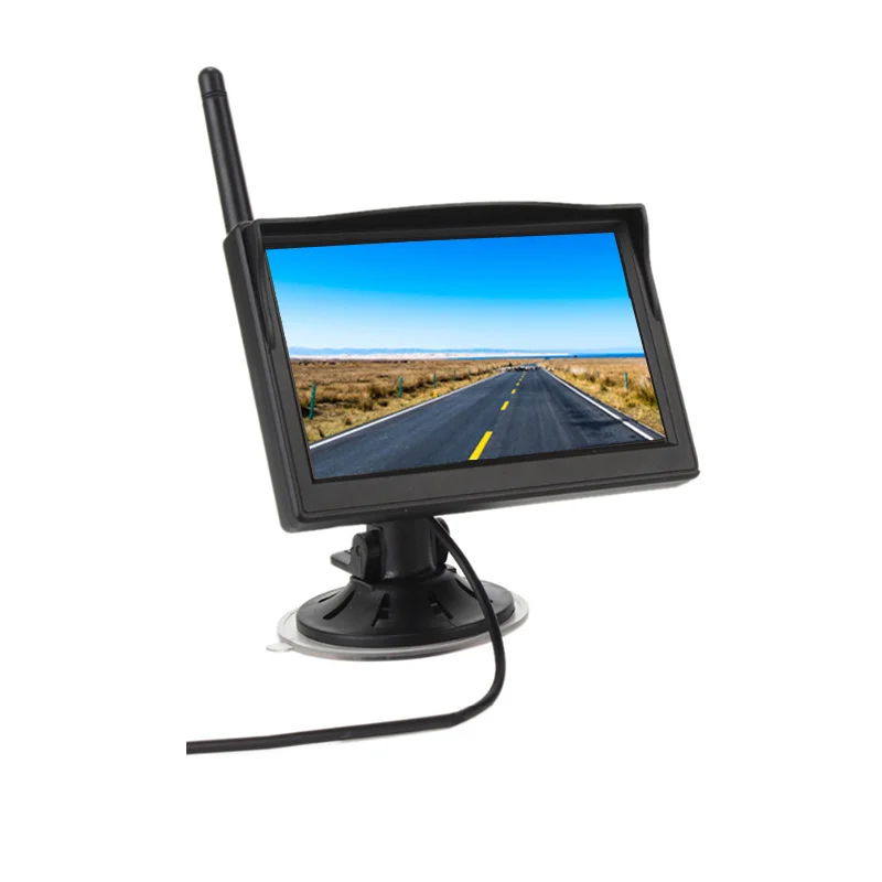 TFT lcd 5 дюймов Автомобильный монитор для грузовика автобуса 2,4G беспроводной с 18 ИК светодиодный ночного видения заднего вида камера 12 V-24 V