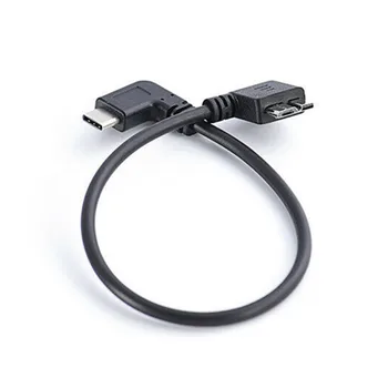 

USB 3.1 Type-C To USB 3.0 Micro-B Cable Connector Data Cord 90 Degree Angle