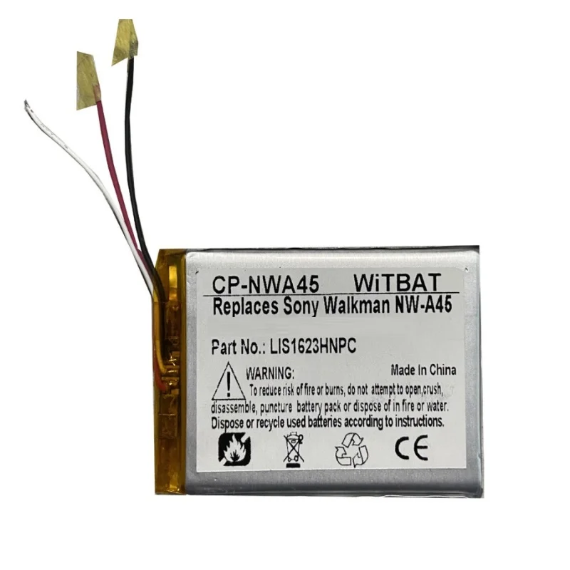 New Battery for Sony Walkman NW A55,NW A56,NW A57 Player Li Polymer