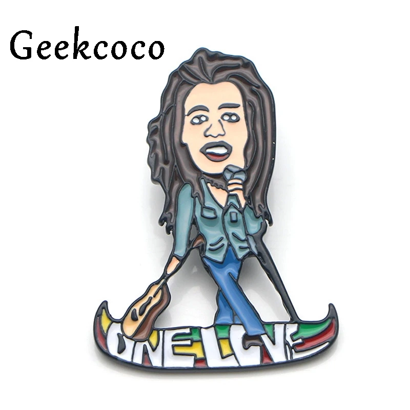 Geekcoco, модная эмалированная булавка, мультфильм, милый персонаж, брошь, коллекция, Металлический Нагрудный Знак, броши для женщин, мужчин, ювелирное изделие, подарок J0577 - Metal color: 6