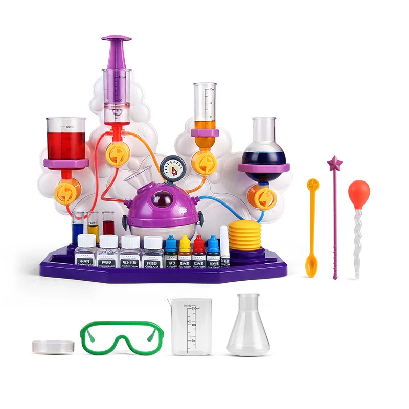 Kit de ayuda para la enseñanza en Laboratorio de Ciencia para niños, juguetes educativos para niños, herramientas químicas, juguetes de tallo, Juguetes Divertidos de aprendizaje para interior - 1
