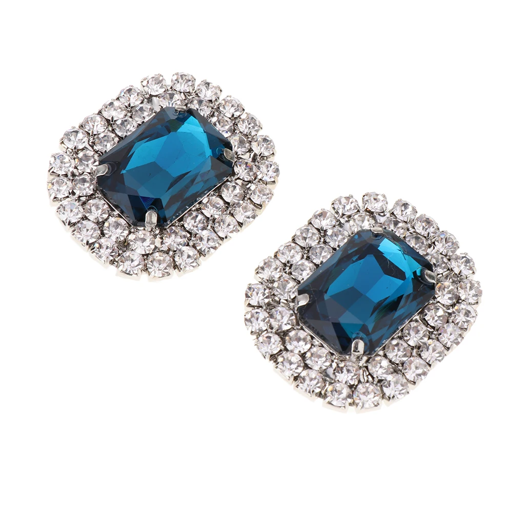 Stylish Removable Shoe Clip Crystal Shoe Buckles for Wedding Shoe Decoration Bridal Wedding Charm Rhinestone Shoe Clips