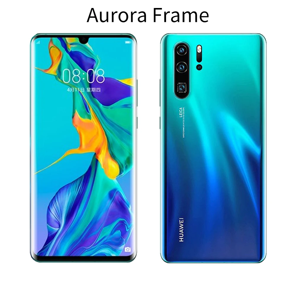 6,4" для huawei P30 Pro lcd кодирующий преобразователь сенсорного экрана в сборе для huawei P30 Pro дисплей с рамкой Замена P30+ lcd - Цвет: Aurora with Frame