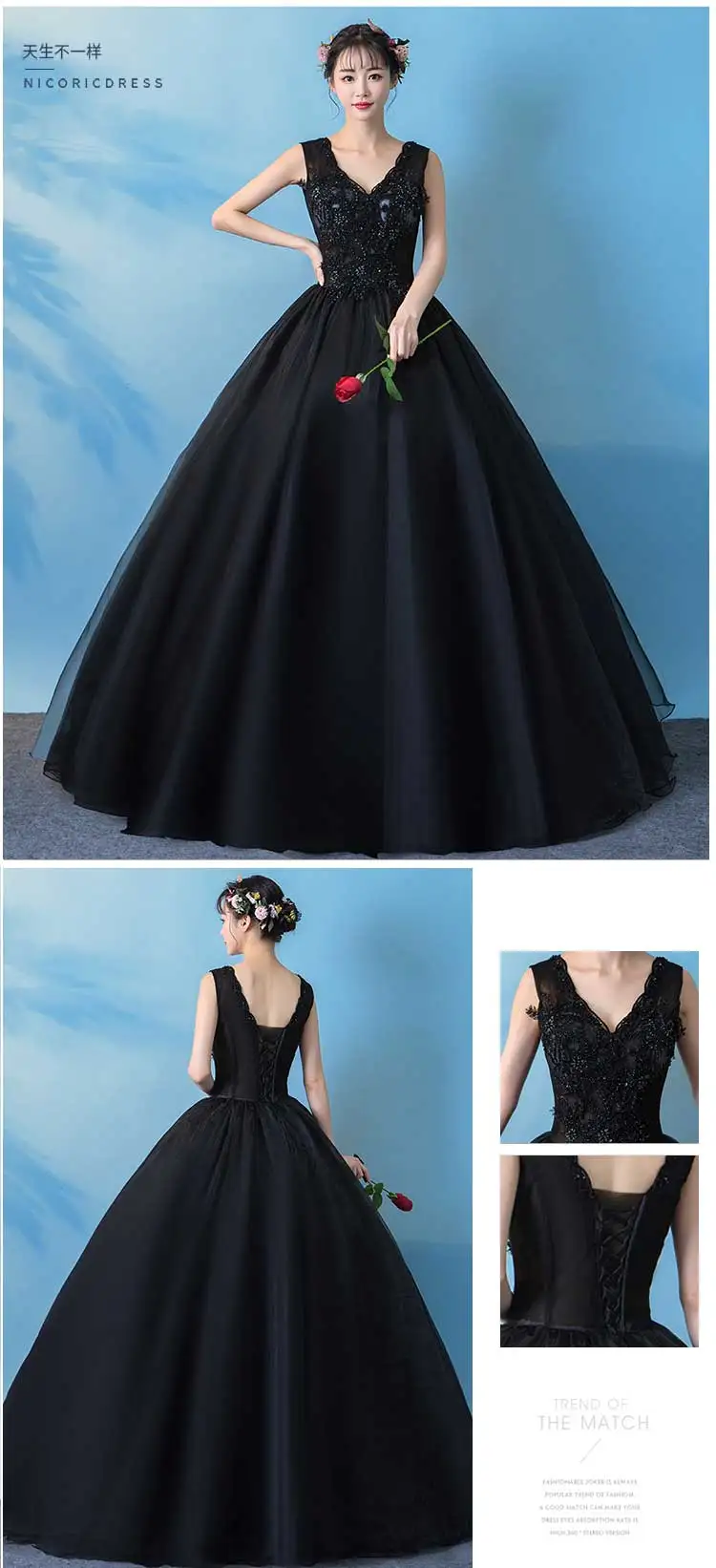 Новое поступление, бальное платье Vestidos de Quinceanera, кружевное платье с v-образным вырезом, украшенное бисером, на шнуровке, милое 16 Пышное Платье для девочек, пышное платье habitu