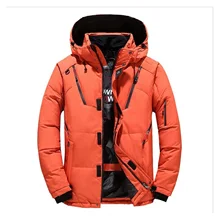 

2021NEW -20 Degree Winter Men's Clothing White Duck Down Jacket Parkas Man Thicken Warm Snow Jackets Coats Male Windbreaker