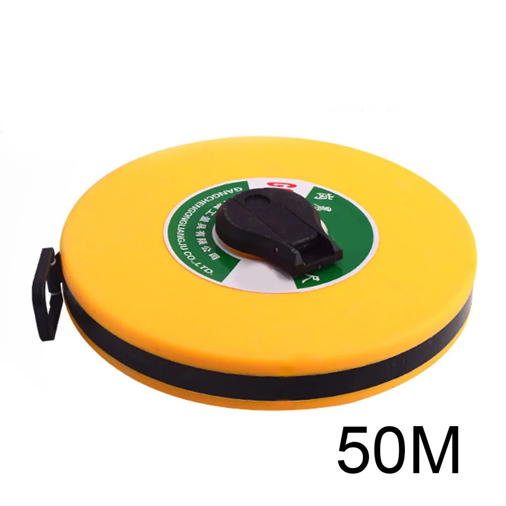Недавно 10/20/30/50/100 м переносный диск линейка плотник метрический измерительный метр рулетка инструмент BF88 - Цвет: 50m