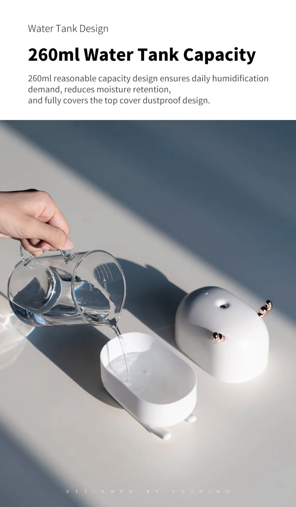 Xiaomi mijia SOTHING DSHJ-H-009, 260 мл, увлажнитель с оленем, светильник, Silen USB, домашний увлажнитель воздуха, очиститель воздуха, атмосферный ночной Светильник