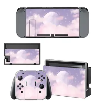 

Vinyl Screen Skin Starry Sky Cloud Protector Stickers for Nintendo Switch NS Console + Controller + Stand Holder Joy-con Skins