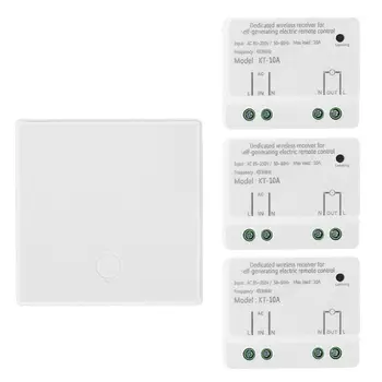

Self-powered Wireless Receive Controller Module 1/2/3 Key Button Switch for Lamp