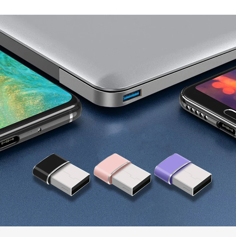 USB Male To Type-C Female Cable Converters Mobile Phone Adapter Micro USB To Type C Adapter Microusb Connector For Phone Tablet