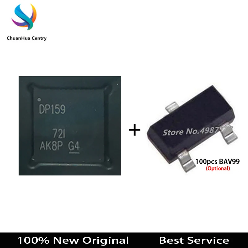 

SN65DP159RGZR QFN SN65DP159 DP159 BAV99 SOT23-3 Switching Diode 100% New Original In Stock SN65DP159RGZR BAV99 Kit Newest Hot