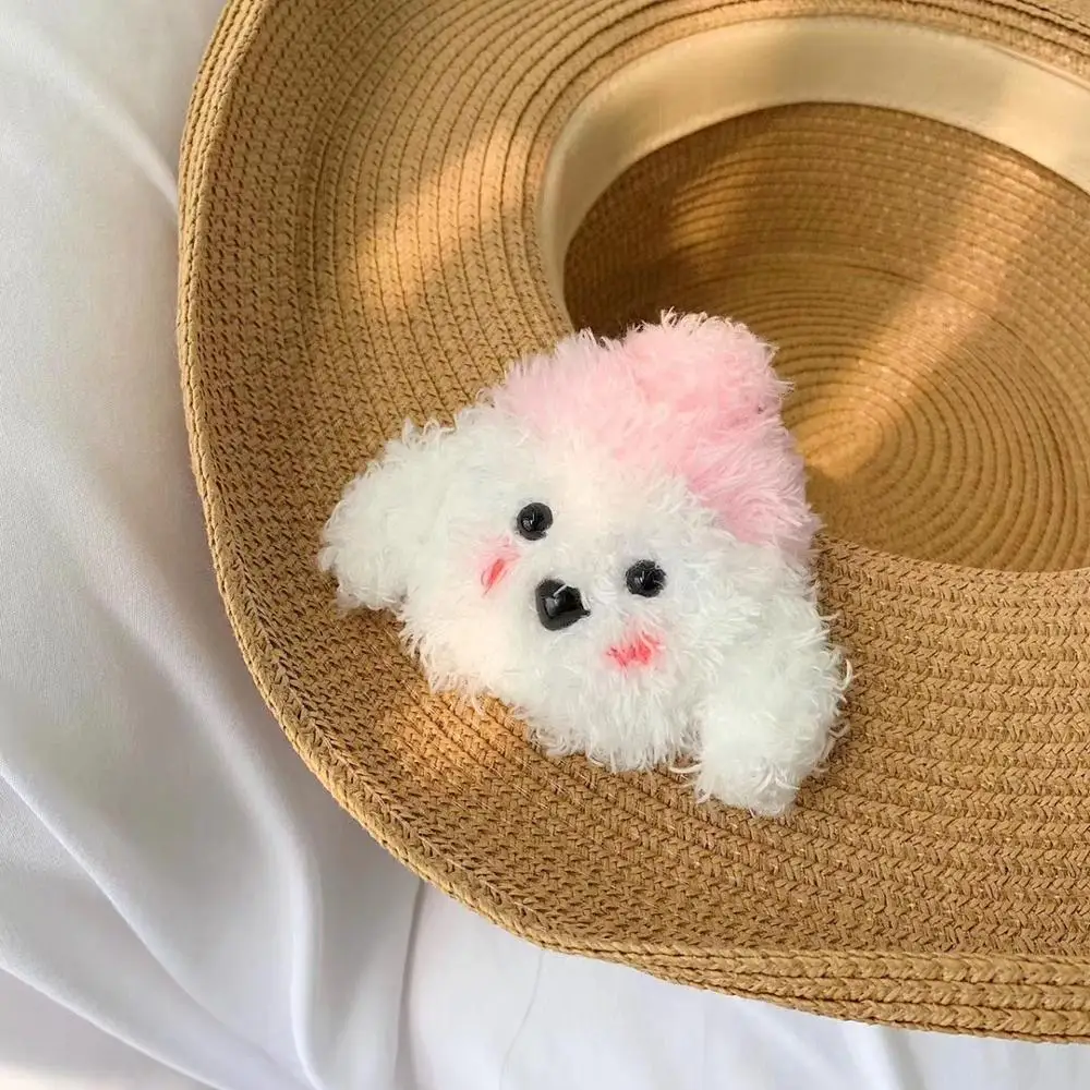 E Korean Style Cute 3D Winter Plush Duck Sheep Teddy Dog Silicone Accessories Case For Airpods 1 2 Wireless Bluetooth Cover Coque - Цвет: E