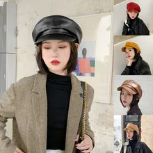 Элегантные однотонные вечерние женские зимние теплые шапки на осень и зиму, теплые модные одноцветные шапки sombrero