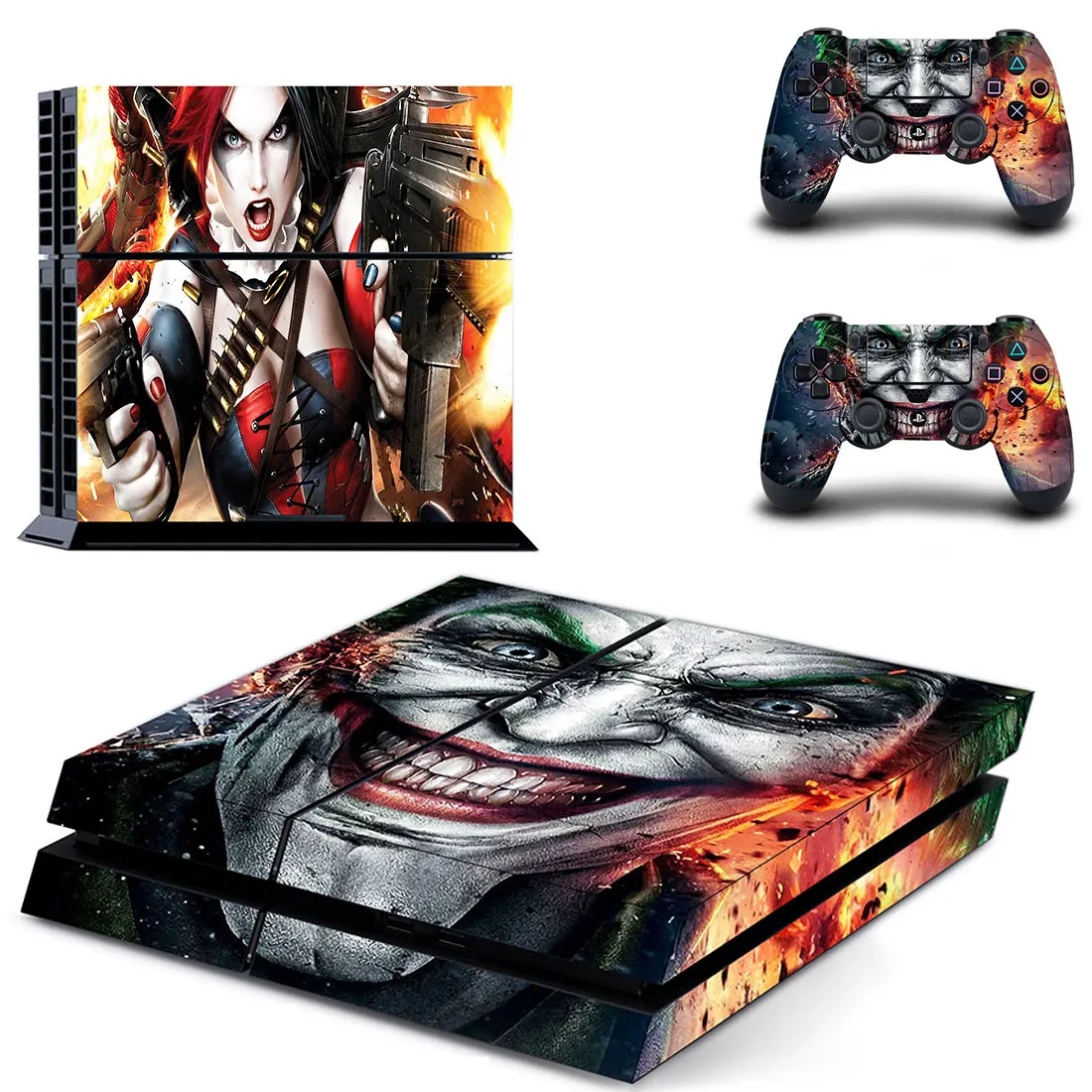 Харли Квинн Джокер Бэтмен PS4 наклейка s Play station 4 Кожа Наклейка для playstation 4 PS4 консоль и контроллер Скины Виниловые