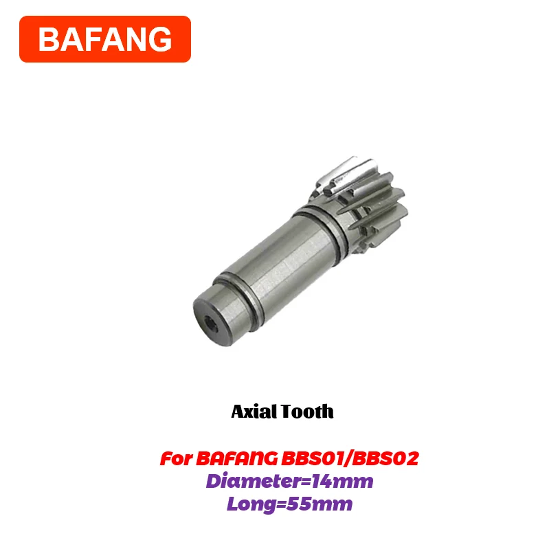 

Запасная часть Bafang BBS01 02 HD, осевые зубья для электровелосипеда, центральный приводной двигатель