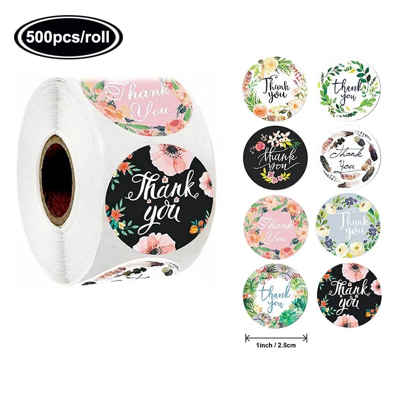 500* Gifts Labels Stickers Scrapbooking Round Dots Sealed Decal Business Wedding 