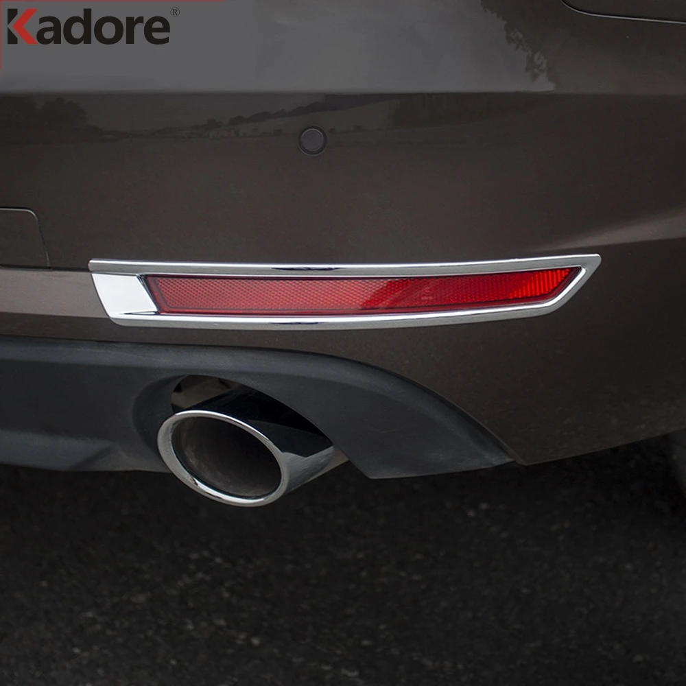 Для Audi A4 Saden B9/9L ABS Хромированная задняя противотуманная крышка лампы рамка планки авто аксессуары 2 шт./компл