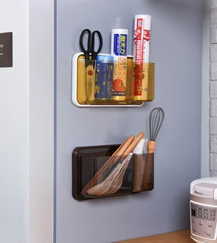 

Kitchen Magnetic Tissue Box Paper Holder for Refrigerator Bathroom Storage Cookware Organizer Rack Stick To Washing Machine
