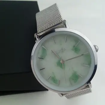 

LUXURY WOMEN WATCH NATURAL JADE QUARTZ BRAND CREATIVE COUPLE CLOCK ULTRA-THIN PERSONALITY FASHION SIMPLE BUSINESS MEN WATCHES