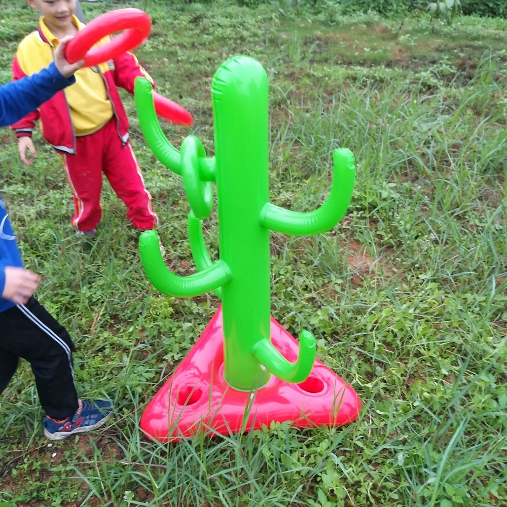 

Bscis Add Home Children Cactus Throwing Ring 6 Ring Multi-seat Combination Game Cactus wan ju quan