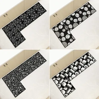 

Kitchen Rug Non-Slip Doormat Living Room Bedroom Carpet Balcony Bathroom Mat Toilet Hallway Porch Rug Modern Home Decor Mats