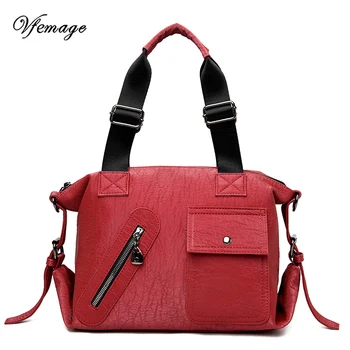 

Vfemage High Quality Handbag Women Casual Totes Ladies Top-handle Bags Messenger Female Shoulder Bag Crossbody Bolsos Feminina