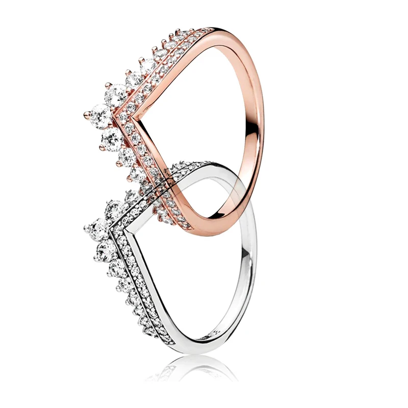 2022 Pandora серебро 925 пробы блестящее кольцо для вечной девушки ювелирные изделия |