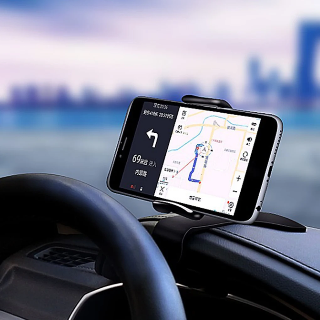 Автомобильный держатель для телефона с поворотом на 360 градусов Регулируемая Универсальная автомобильная приборная панель HUD держатель для телефона Подставка Кронштейн зажим Крепление