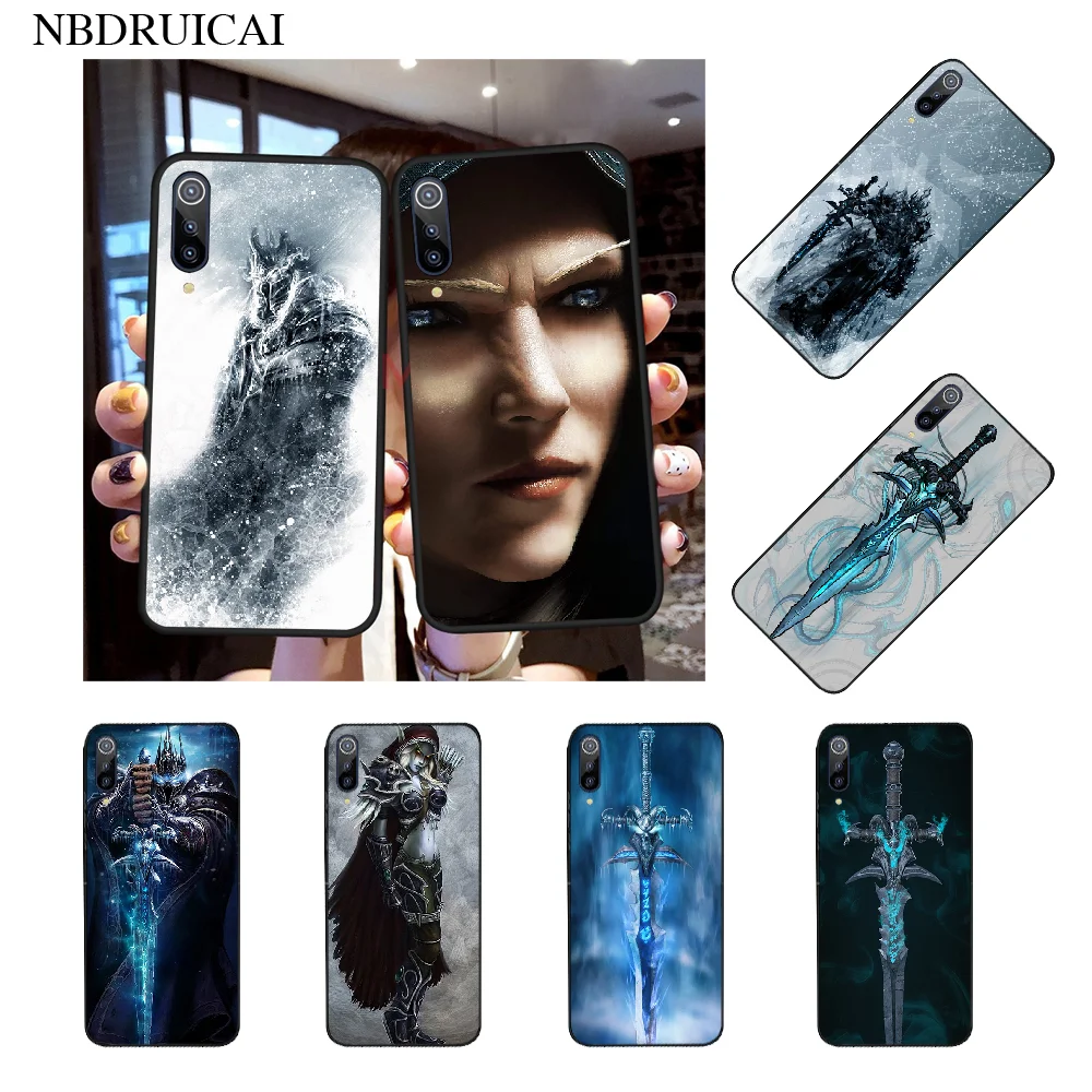 Мягкий черный чехол для телефона NBDRUICAI World of Warcraft Arthas Xiaomi Mi9 9SE 8SE Pocophone F1 Mi8