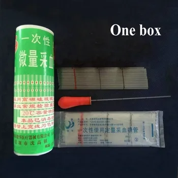 

1box (400pcs) 20ul to 100ul glass disposable blood collection vessel glass capillary tube micro capillary pipette