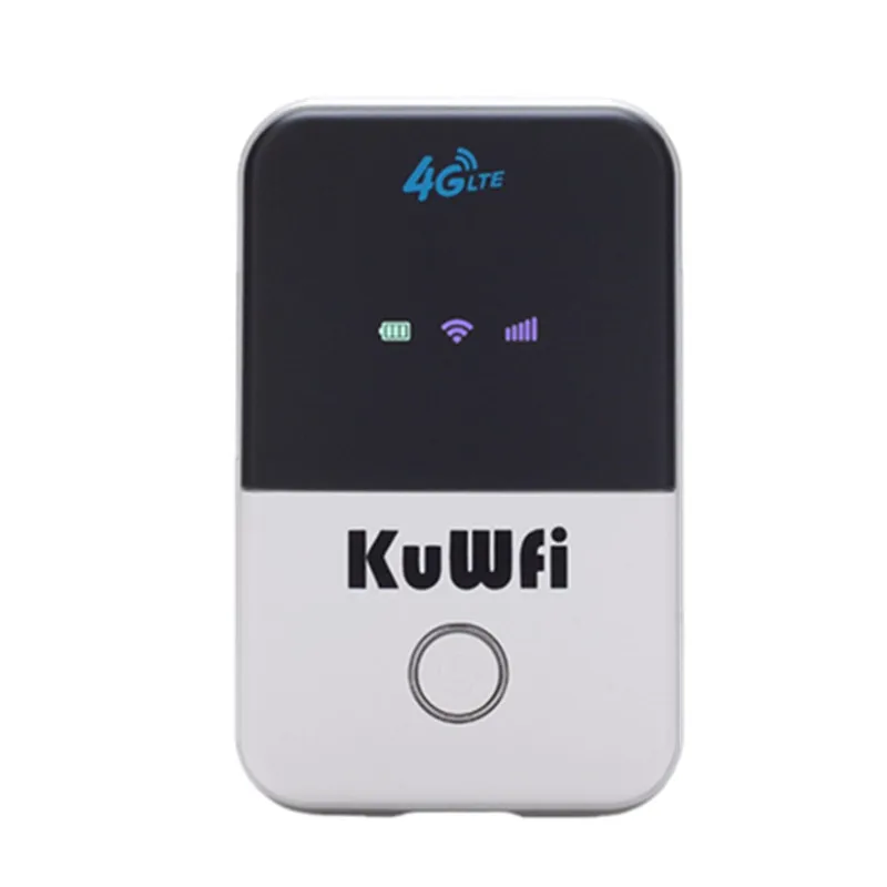 KuWFi 4G Wifi роутер мини LTE беспроводной роутер разблокированный 3g/4G FDD/TDD Портативный Карманный Wi fi роутер с слотом для sim-карты