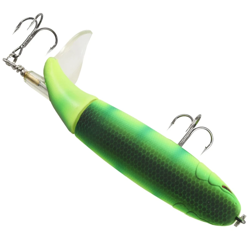 Whopper Popper Topwater Fishing Lure 13cm 39g Artificial Bait Hard Fishing Plopper Hook Soft Rotating Tail Fishing Tackle Large