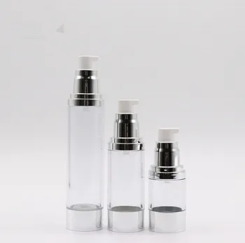 

2019 New 100pcs 30ml 50ml AS transparent vacuum bottle, pressed bottle, plastic spray bottle essence bottle